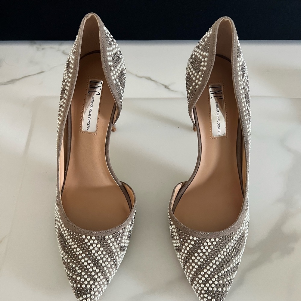 stone high heels for elegant dress